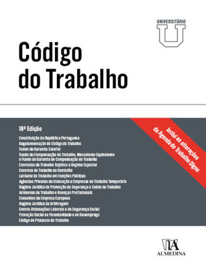 cover image of Código do Trabalho--Edição Universitária--18ª Edição